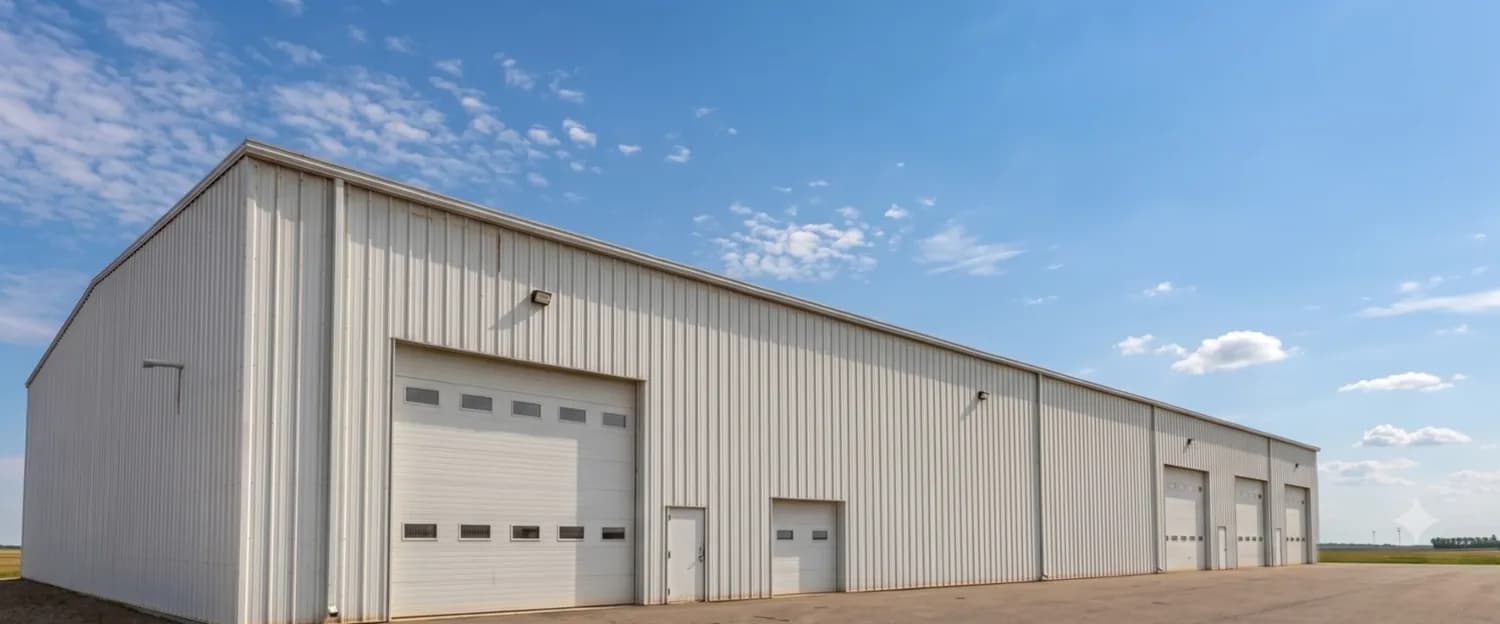 Insulated steel shop with attached office in Casselton, North Dakota